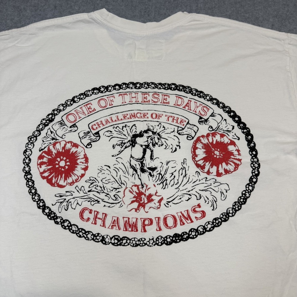 One Of These Days Shirt Mens S White Horse Equestrian Graphic Tee SEE DESCRIP